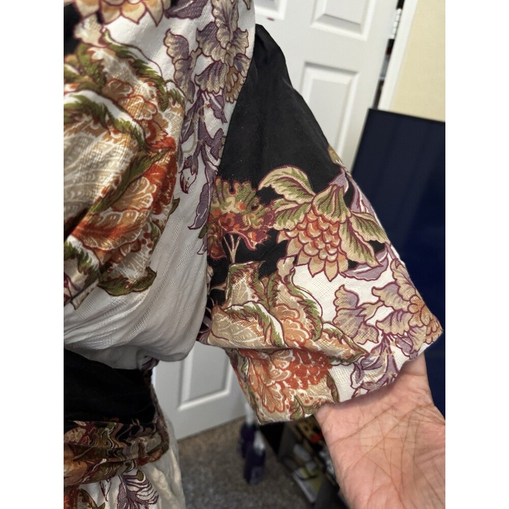EUC Anthropologie Catalina Button Front Dress Womens Plus 1X Floral V-Neck Midi - Picture 10 of 16